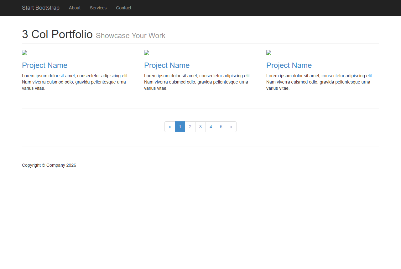 3 Col Portfolio
