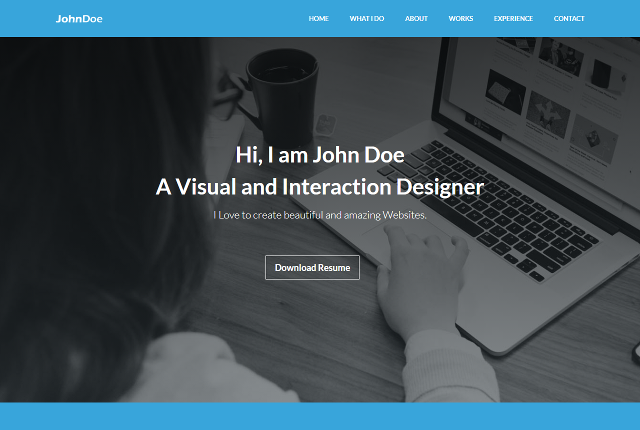 Johndoe Portfolio Resume