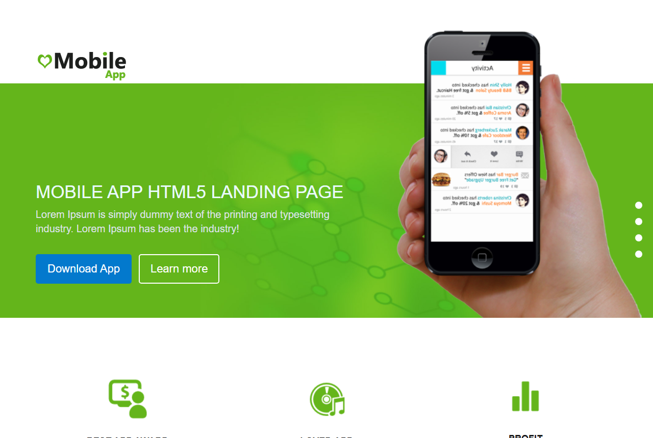 Mobile App Landing Page