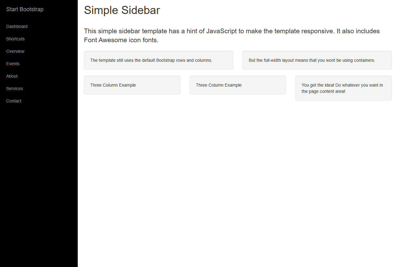 Simple Sidebar