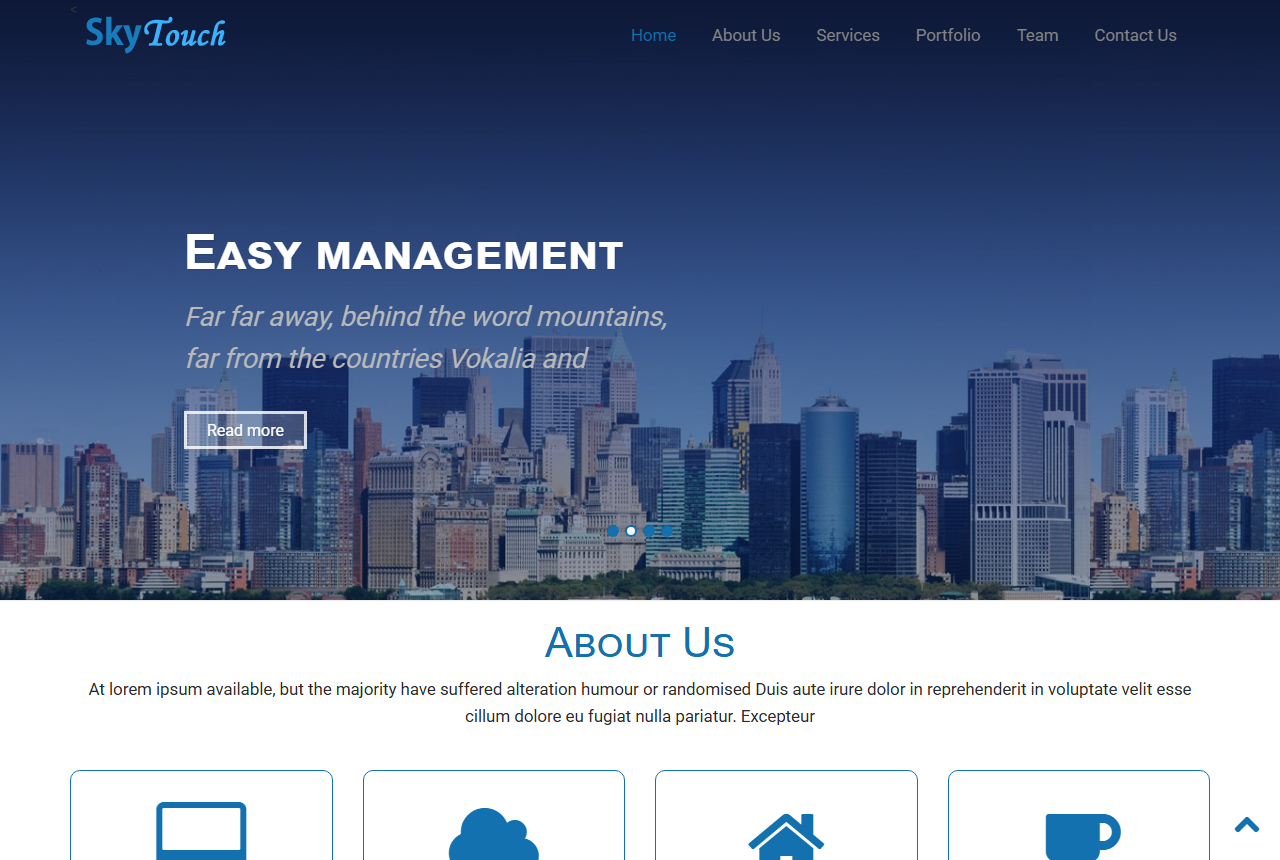 Skytouch Onepage