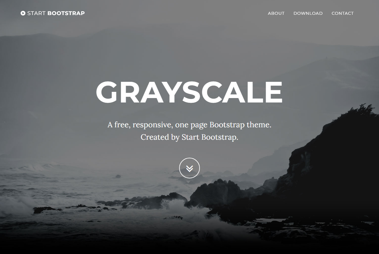 Startbootstrap Grayscale 1.0.3