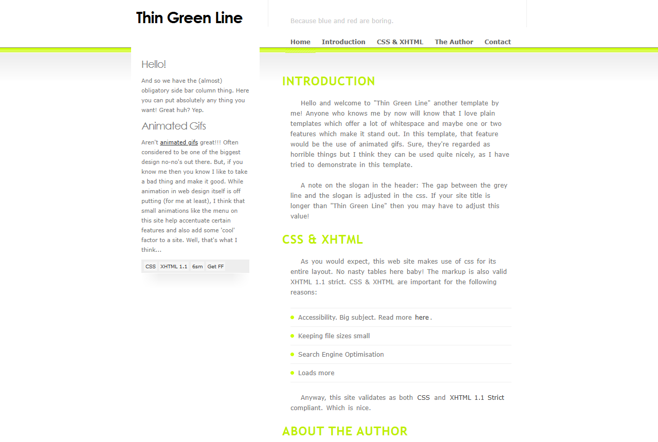 Thin Green Line